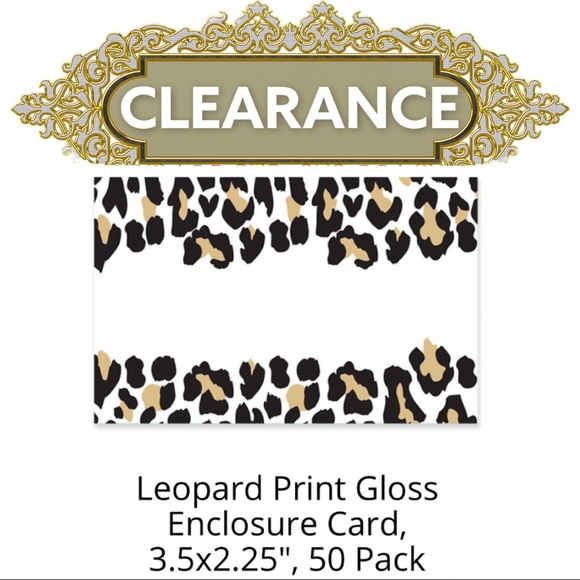 Other - BUNDLE ONLY 50 Leopard Enclosure Cards Clearance